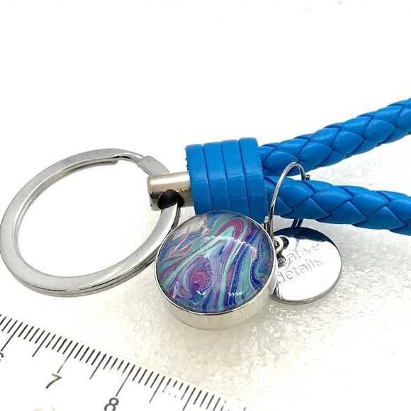 Super cute purse bag Purse charm pull keychain with handmade 20mm snap display - Picture 2 of 3